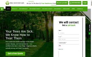 Tree Doctor USA - Tree Health Care Service website