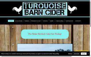 Turquoise Barn Cider website