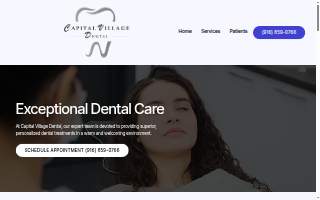 Capital Village Dental website