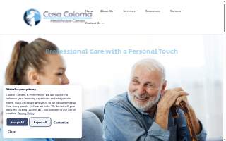Casa Coloma Health Care Center website