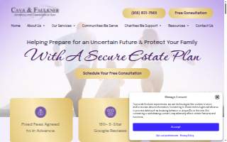 Cava & Faulkner, Attorneys at Law website