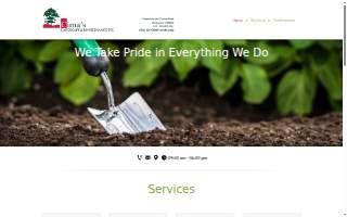Cima's Landscape & Maintenance website