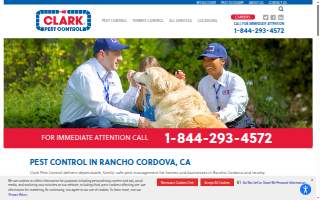 Clark Pest Control of Rancho Cordova website