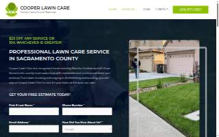 Cooper Lawn Care website