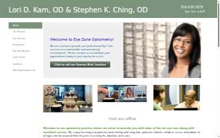 Eye Zone Optometry website