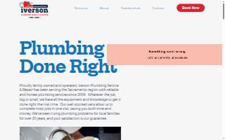 Iverson Plumbing Service & Repair website