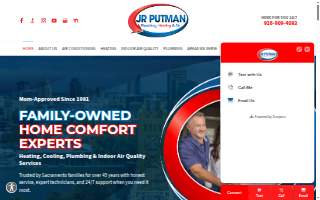 JR Putman Heating & Air website