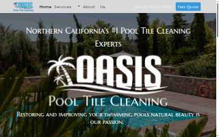 Oasis Pool Tile Cleaning website