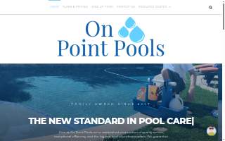 On Point Pools website