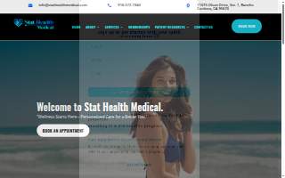 Stat Health Medical website