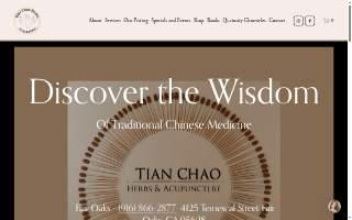 Tian Chao Herbs & Acupuncture of Rancho Cordova website