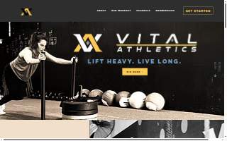 Vital Athletics website
