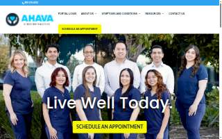 Ahava Chiropractic website