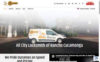 All City Locksmith of Rancho Cucamonga website