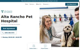 Alta Rancho Pet Hospital of Rancho Cucamonga website