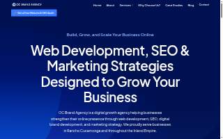 OC Brand Agency of Rancho Cucamonga website