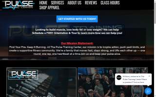 The Pulse Training Center website