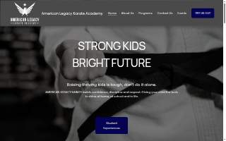 American Legacy Karate Academy website