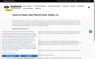 AutoNation Ford Torrance website
