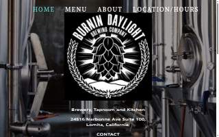 Burnin Daylight Brewing Company website