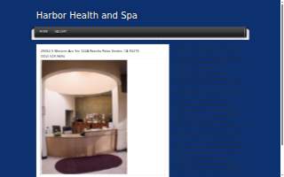 Harbor Health and Spa website