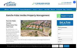 Harbor Property Management website