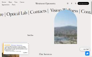 Westmont Optometry of Rancho Palos Verdes website