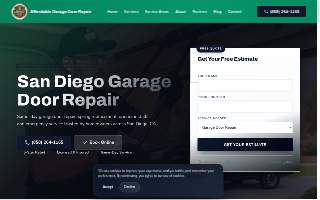 Affordable Garage Door Repair of Rancho San Diego website