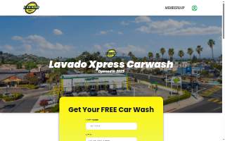 Lavado Xpress Car Wash website