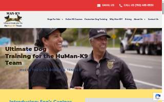 Man-K9 - San Diego Dog Training of Rancho San Diego website