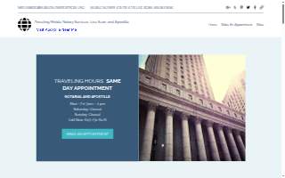 Mobile Notary Express website