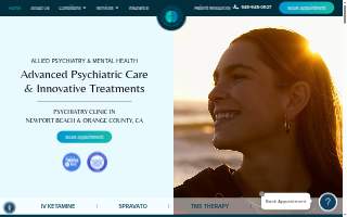 Allied Psychiatry & Mental Health of Rancho Santa Margarita website