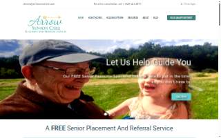 Arrow Senior Care website