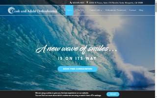 Cook and Adabi Orthodontics website