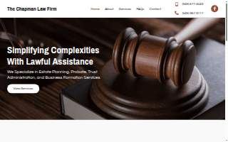 The Chapman Law Firm website