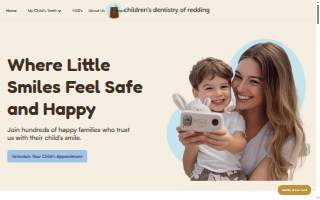 Children's Dentistry of Redding website