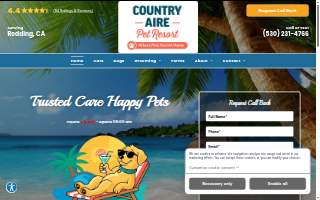 Country Aire Pet Resort website