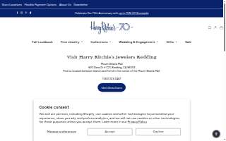 Harry Ritchie's Jewelers Redding website