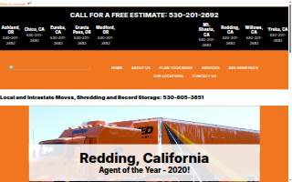 Hemsted's Moving & Storage website