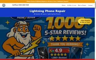 Lightning Phone Repair website