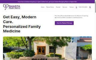 Shasta Primary Care website