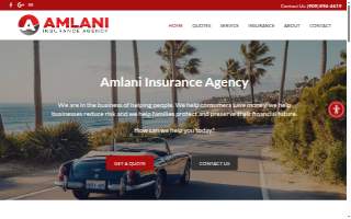 Amlani Insurance Agency of Redlands website