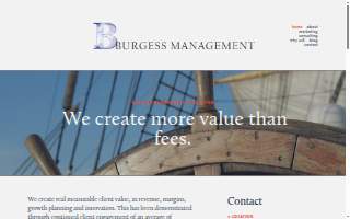 Burgess Management Consulting website