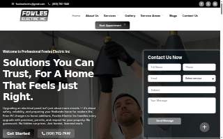 Fowles Electric Inc website