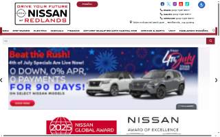 Nissan of Redlands website