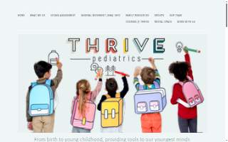 Thrive Pediatrics of Redlands website