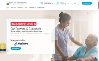 Vigilans Home Health Services website