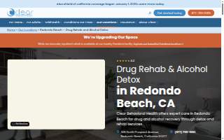 Clear Behavioral Health - Alcohol Detox in Redondo Beach website