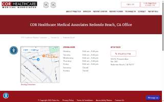 COR Healthcare Medical Associates of Redondo Beach website