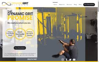 Dynamic Grit Fitness website